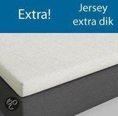 Topper hoeslaken Jersey extra - creme - (140x200/210 cm)