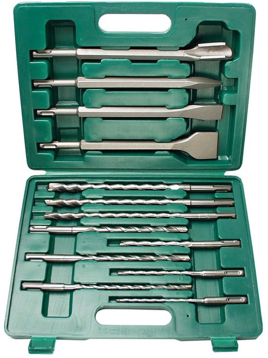 Brüder Mannesmann M54325 Drill Bit Set TiN Coated 16-Piece for