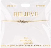 Armband Believe, gold plated
