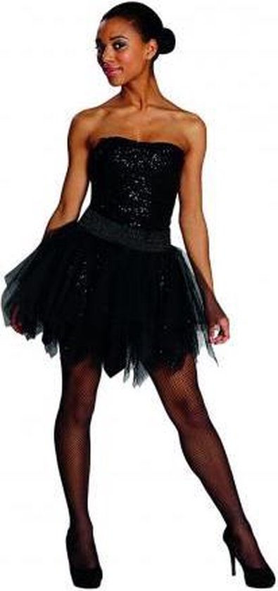 Mooie jurk rijst applaus Carnaval Halloween tulle zwarte rok petit coat | bol.com