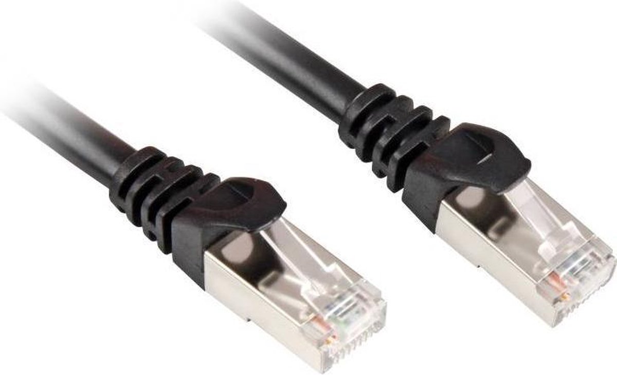 Sharkoon 4044951014972 - Netwerkkabel - RJ45 - 0.5 m - Zwart