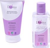 Derma Eco Woman reinigingsgel en huid tonic - Ecologisch