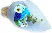 Soap flowers blue (Boeket bloemen)