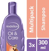 Andrélon Oil & Care - 3 x 300 ml - Shampoo - Voordeelverpakking
