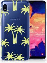 Bumper Siliconen Cover Geschikt voor Samsung Galaxy A10 Palmtrees