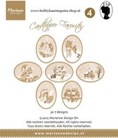 Marianne Design - Card toppers sepia favourites Els 150 grs 7x3 designs