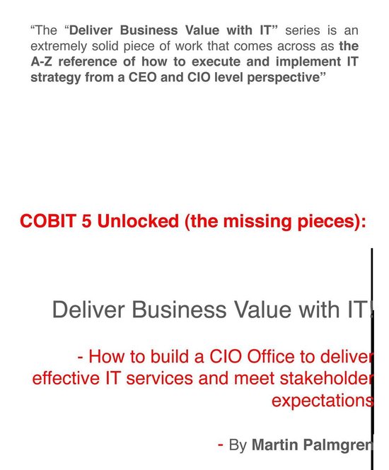 COBIT 5 Unlocked (the missing pieces) 8 - COBIT 5 Unlocked ( ... - cover