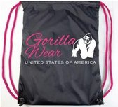Gorilla Wear Drawstring Bag - Zwart/Roze