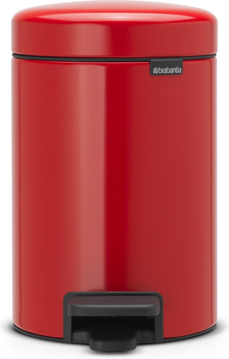 Goedkoopste Brabantia NewIcon Prullenbak - 3 liter - Passion Red