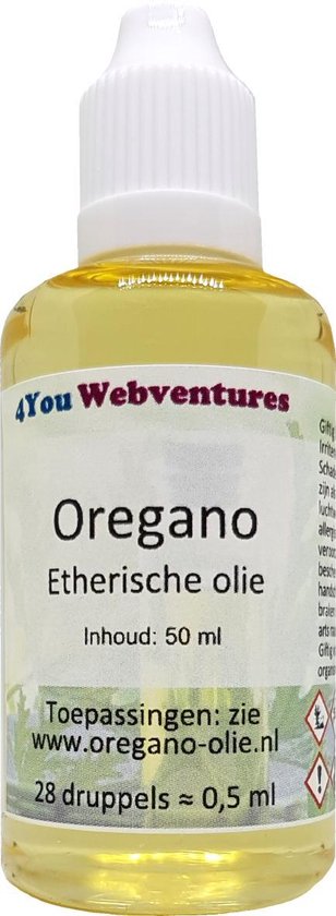 Pure etherische oregano olie 50 ml - etherische olie - essentiële oregano- olie | bol.com