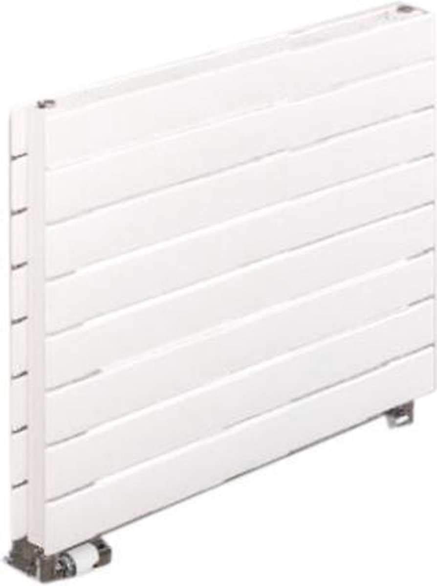 Design radiator horizontaal staal glanzend wit 58,8x60cm 994 watt - Eastbrook Addington type 21