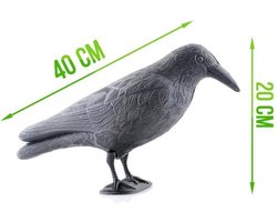 XL Duivenverjager Nep Kraai / Raaf - Duiven Verschrikker Vogelverschrikker - Vogel Verjager