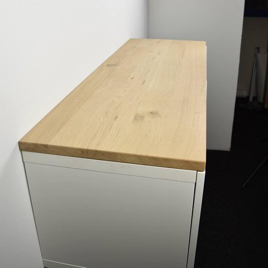 Eiken BESTA IKEA houten tvmeubel blad