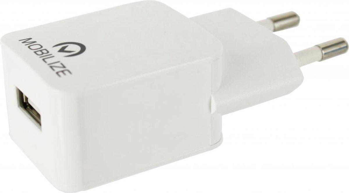Mobilize Travel Charger Single USB 2.1A White