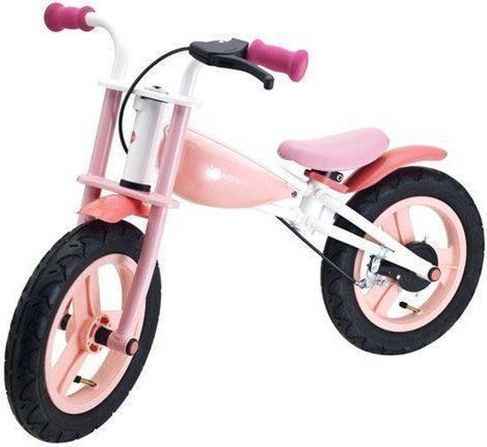 Imaginarium Velobike -Meegroei loopfiets van 12 inch - Roze | bol.com