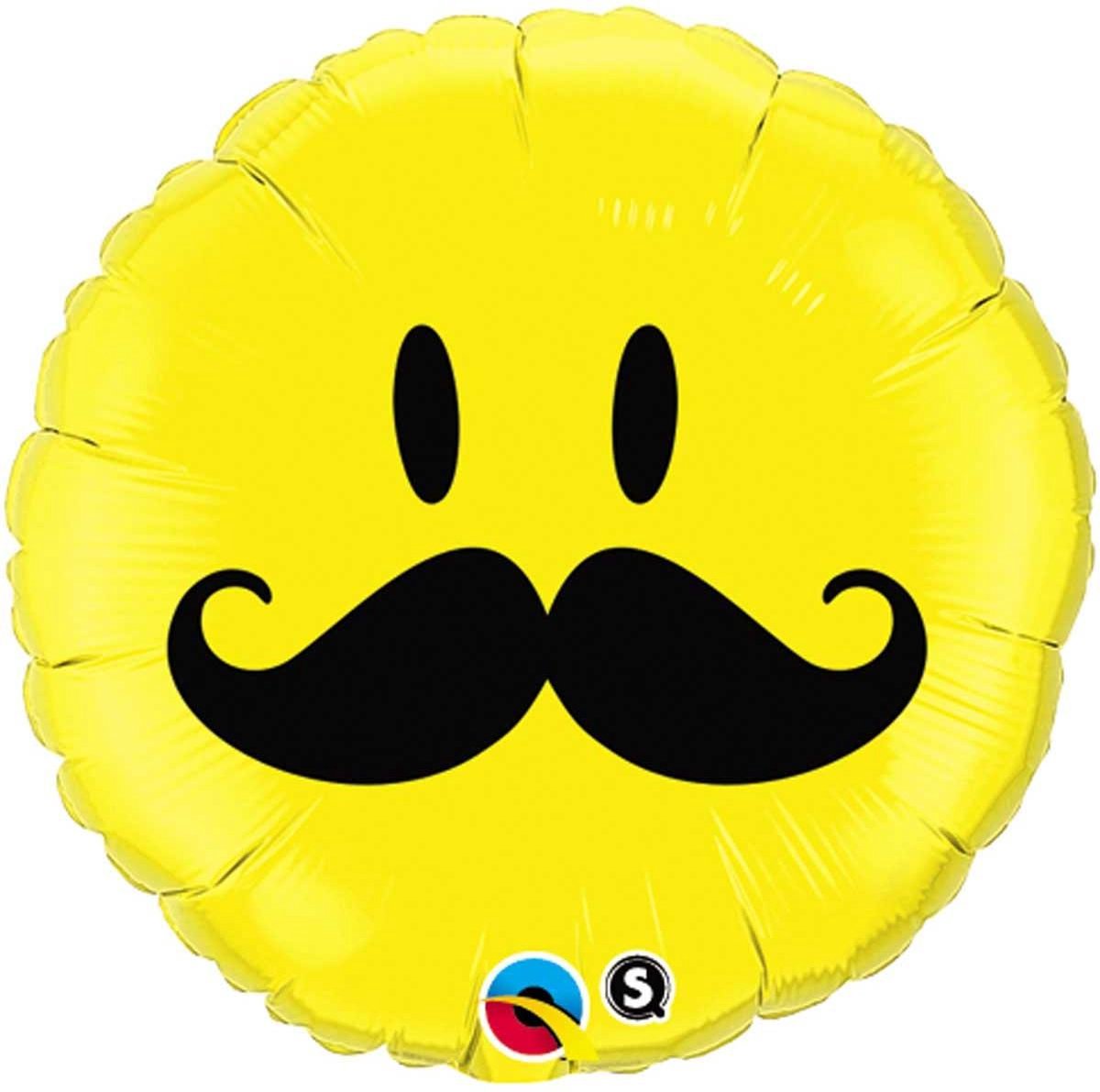 Smiley met Snor 46cm