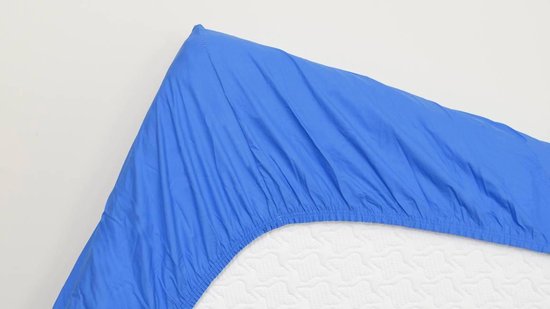Snoozing - Topper - Hoeslaken - Lits jumeaux - 200x200 cm - Coton percale - Sirène