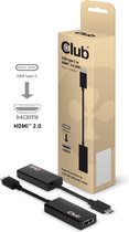 club3D CAC-1504 USB / HDMI Adapter [1x USB-C stekker - 1x HDMI-bus] Zwart 15.00 cm