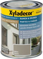 Xyladecor Ramen & Deuren - Dekkende Houtbeits - Steen - 0.75L
