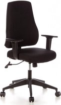 hjh office Pro-Tec 100 - Chaise de bureau - Tissu - Zwart
