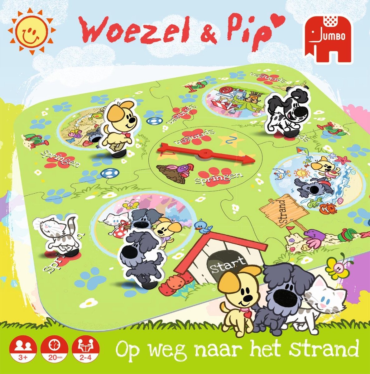 Woezel & Pip Op Weg Naar het Strand Peuterspeelzaal Gelukspel | Games | bol.