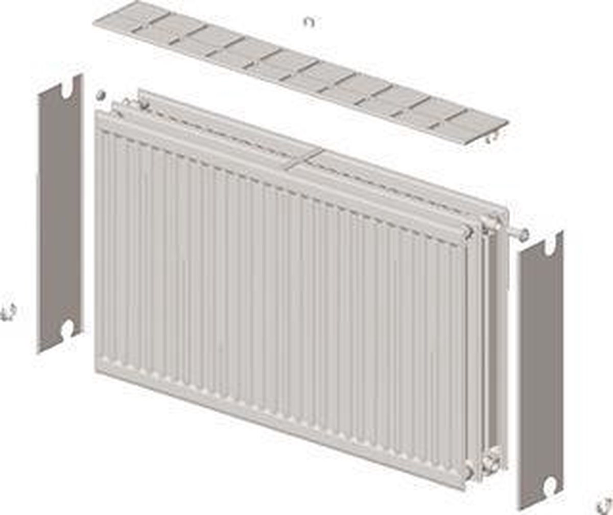 Stelrad paneelradiator Novello, staal, wit, (hxlxd) 700x900x158mm, 33