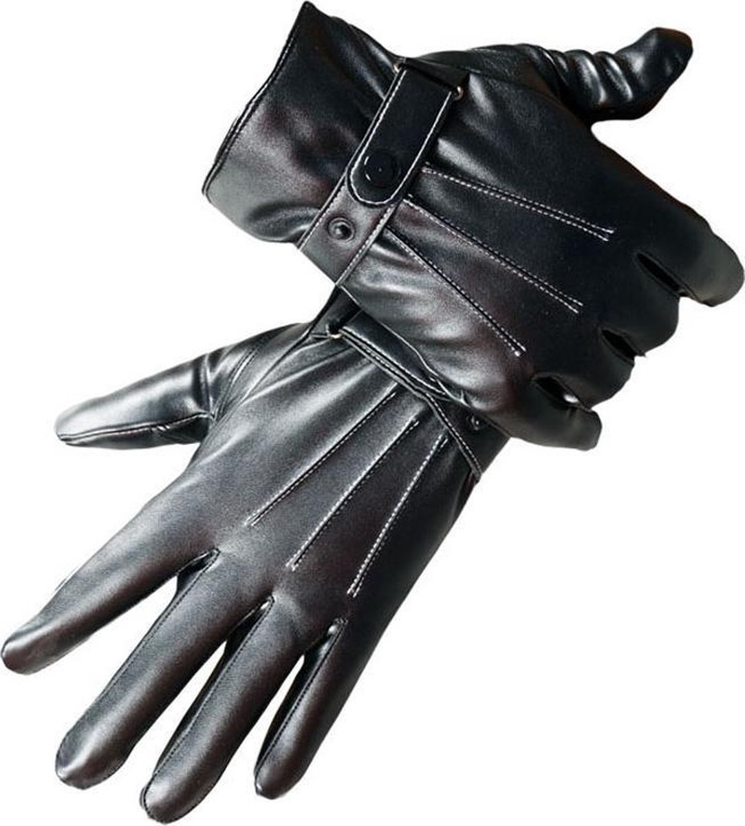 Lederen Touchscreen Handschoenen - Heren Maat S/M/L/XL | bol.com