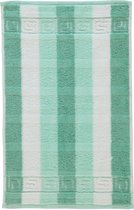 CAWÖ Noblesse Classic Blockstreifen Gastendoekje - Agave - 30x50
