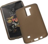 TPU Backcover Case Hoesje voor LG K8 Grijs