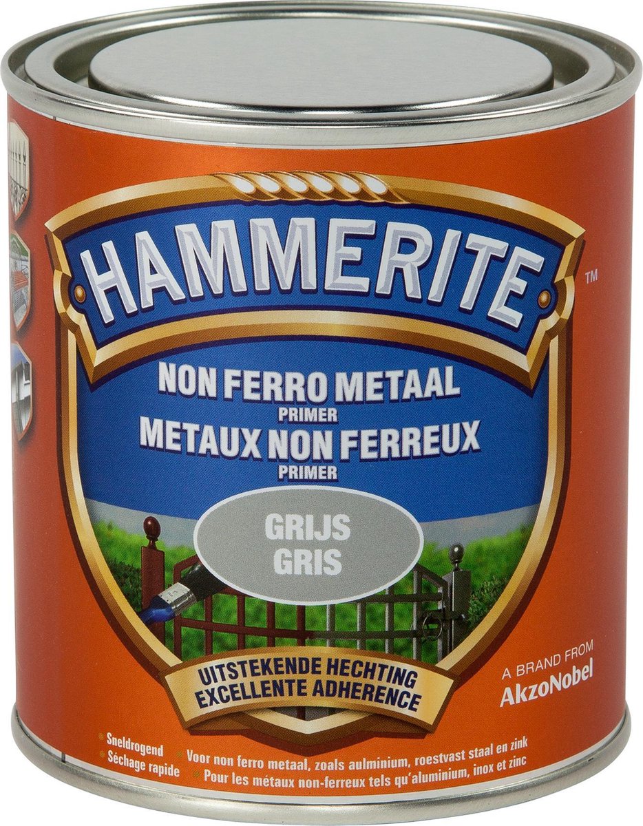 Hammerite Non Ferro Metaal Primer - Grijs - 0.5L | bol.com