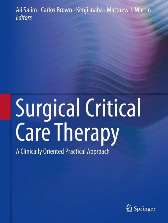 Surgical Critical Care Therapy - cover