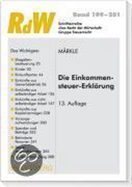 Die Einkommensteuer-Erklärung - cover