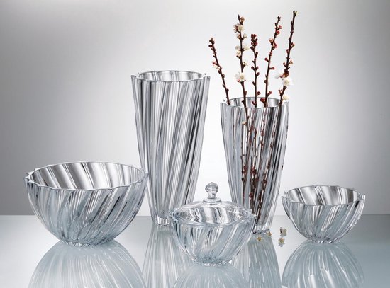 GlasArt Vaas van Glas 'Blondie' - Levendig en Uniek Glasobject