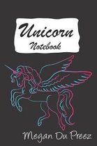 Unicorn Notebook: Unicorns and Rainbow Fantasy Cute Unicorn Notebook