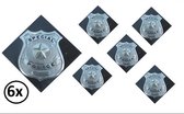 6x Special police badge+speld