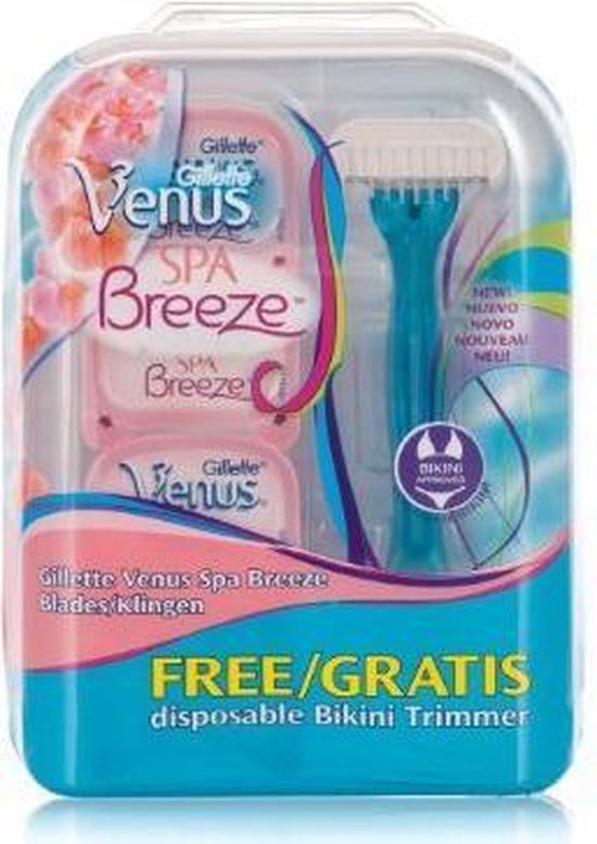 Gillette Venus Spa Breeze + Gratis Bikini trimmer. 