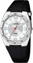 Calypso K5753/1 analoog tiener horloge 40 mm 100 meter zwart/ wit