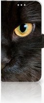 Huawei P20 Pro Uniek Bookcase Hoesje Zwarte Kat
