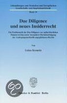 Due Diligence und neues Insiderrecht.