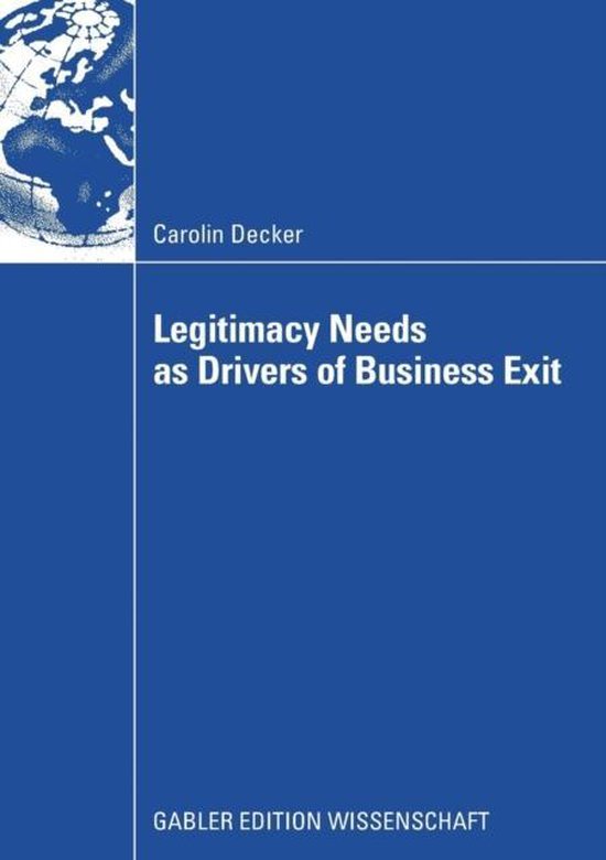 Legitimacy Needs as Drivers of Business Exit - cover