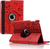 iPadspullekes iPad mini 360 graden hoes Trendy leer rood