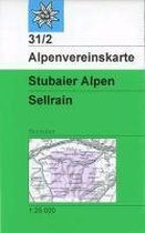 DAV Alpenvereinskarte 31/2 Stubaier Alpen Sellrain 1 : 25 000 Skirouten