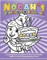 Norah's Birthday Coloring Book Kids Personalized Books