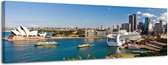 Sydney - Canvas Schilderij Panorama 118 x 36 cm