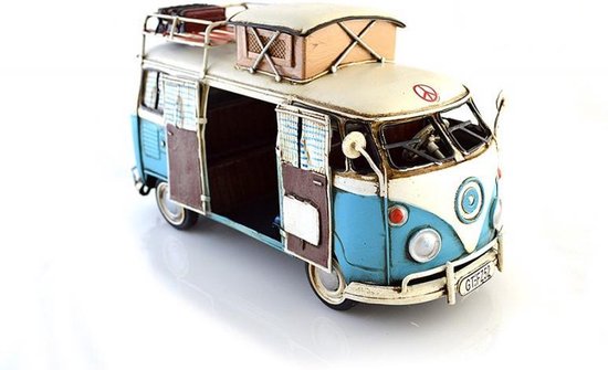 verlangen Succes hybride Retro camper bus miniatuur | bol.com