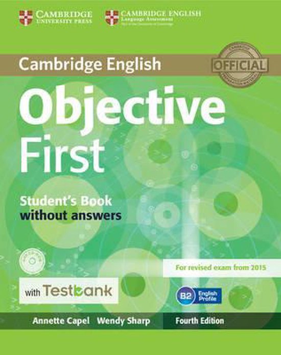 Objective First Students Book Without An - cover