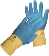 Huishoudhandschoen ook geschikt voor tegelzettershandschoen, chemisch bestending, tegelzetter handschoen, handschoen latex en neoprene