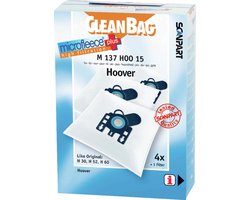 CleanBag stofzuigerzakken 4 stuks - Geschikt voor Hoover Arianne Freemotion Purepower Sensory Telios - H30 H52 H60 - Inclusief 1 filter - Alternatief