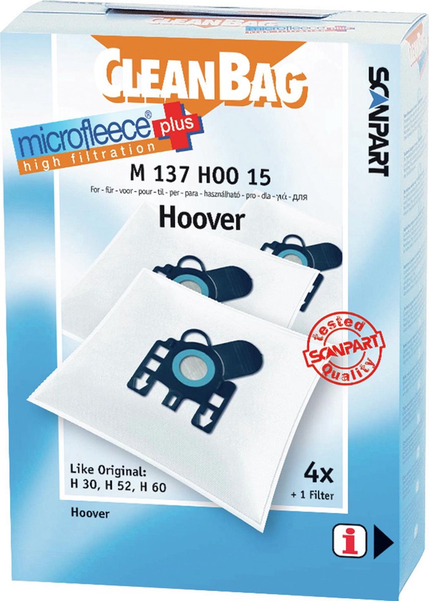Stofzuigerzak Fleece (Doos) H22A H30 H52