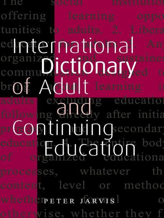 An International Dictionary of Adult and Continuing Educatio ... - cover